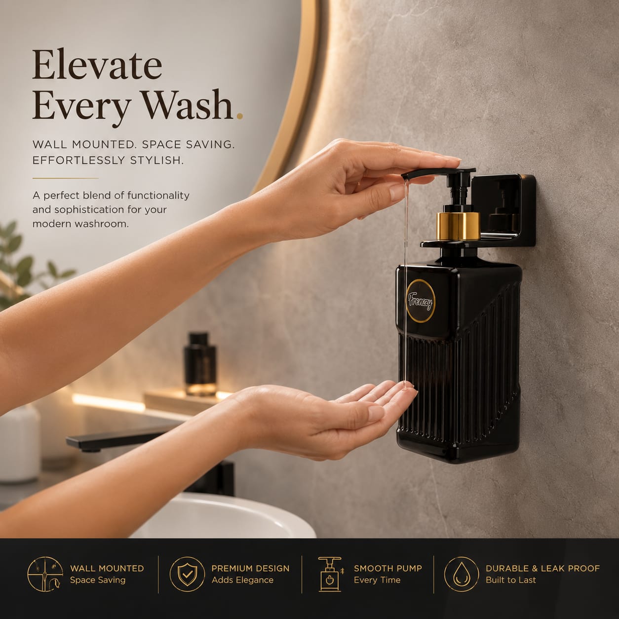 Modern Soap Dispenser Bottle – Stylish, Durable