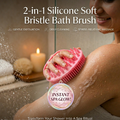 2-in-1 Silicone Soft Bristle Bath Brush